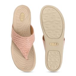 ELLE Textured Open Toe Flatfrorm Heels image 4
