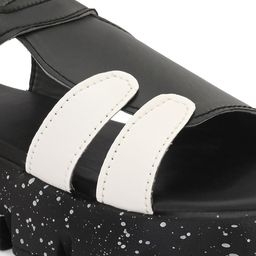 knoos Colourblocked Open Toe Flats With Backstrap image 2