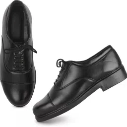 NEW Derby Lace-up Formal Uniform Shoes For Men & Boys (Black) Oxford For Men-image-38