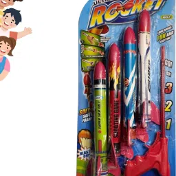 Gun Toy Rocket Launcher For Kids With Soft Foam Rockets-19