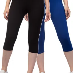 SBT-002 Women Light Blue, Black Capri-image-57