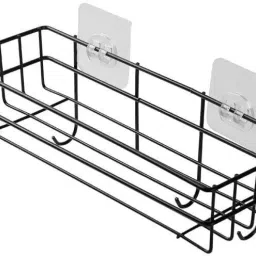 Utensil Kitchen Rack Wall Mounted /Rack/Storage Organizer for bathroom/living Hall/Kitchen Steel-image-64