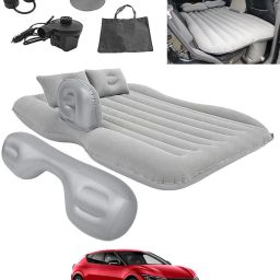 Universal Silver Car Bed With 2Pillows/Air Pump/knozzel For Travel/Camping 100 Universal Polyster Silver Car Bed For Travelling/Home/Camping-100 Car Inflatable Bed-image-66