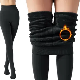 HSR Winter Warm Leggings Women Thermal Leggings Pants Fleece Lined Thick Tights Women Pyjama Thermal-image-32