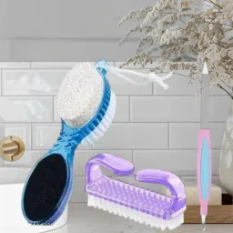 ALTERNATE Combo of 1pc 4 in 1 Foot Brush 1pc of Nail Brush 1pc of Nail Filer-8