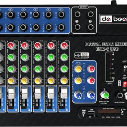 Professional 6-Channel mixer EMM-6 Digital Sound Mixer & Audio Interface USB,BT Analog Sound Mixer-17