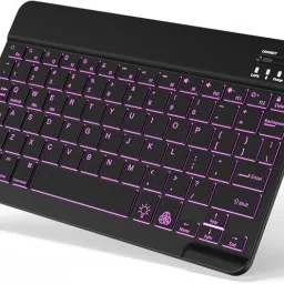 Proelite Bluetooth Keyboard Upto 11.5 Inch Built-in 7-Colors Backlit for iPadOS/Android Wireless Standard Tablet Keyboard Compatible with Tablet-11