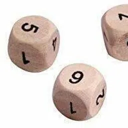 naama 54Pcs Wooden Building Blocks Puzzle with 4pcs Dice, Wooden Stacking Game image 3