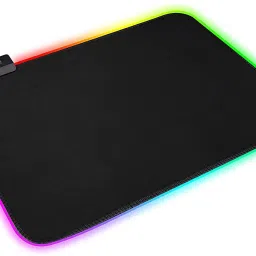 LipiWorld RGB Gaming Mouse Pad, 14 LED Mode Non-Slip Rubber Base Mouse Pad for Computer/Laptop (350mm x 250mm x 4mm, Black) Mousepad-image-64