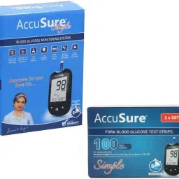 SIMPLE GLUCOMETER WITH 100 STRIPS Glucometer-25