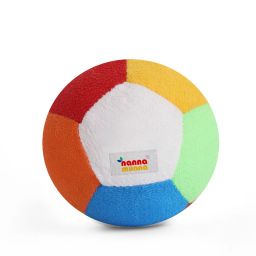 Soft Cotton Rattle Ball Toy for Babies | 13cm | Multicolor | 0-2 Years Rattle-image-0
