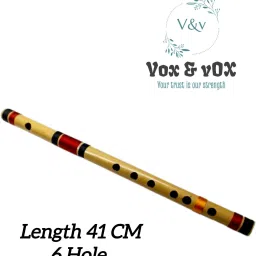 vox and vox Tuned A Scale 6 Hole Flutes For Beginners and Learner's Choice Bamboo Flutes Bamboo Flute image 2