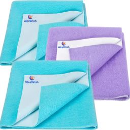 Waterproof, Cotton, Fleece Dry Sheet, Reusable & Washable, (LARGE) - PACK OF 3-image-98