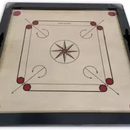 Premium Glossy Wooden (26 inches) Carrom Board with coins |Powder| Striker| 66.04 cm Carrom Board-image-61