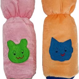 Baby Milk Bottle Cover, Pack of 2, Milk Feeding Velvet Bottle Cover 250ml-image-16