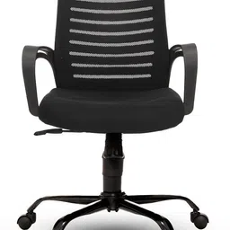 maha guru Revolving Chair with Spacious Seat Com Heavy Duty Metal Study Workstation Mesh Office Conference Chair-picture-2