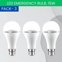 15W Rechargeable Inverter LED Bulb with Upto 4H.Power Cut Lighting Pack of_3Y310 4 hrs Bulb Emergency Light-image-25