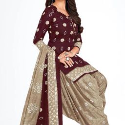 Unstitched Crepe Salwar Suit Material Printed-image-72