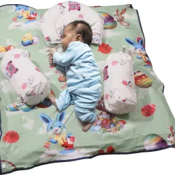 Baby Bed for 0 to 6 Months Girl & Boy/Bedding Set for New Born with 3 Pillow Set Soft & Comfortable Mattress for Sleeping | Cotton Godadi/Cradle Bed/Kids Bed Cartoon-image-61
