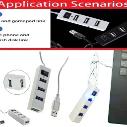 ANJO Wired Keyboard-Wired Mouse-Mouse Pad-USB Hub 2.0-OTG C Type-LED Combo Set image 4