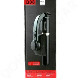 leecy Q08 Black Gimbal Stabilizer 3 Axis Gimbal for Mobile, Camera-2