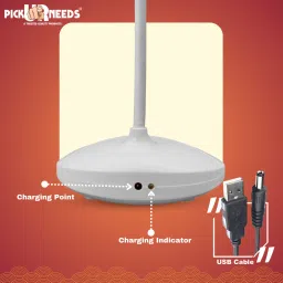 pick ur needs Rechargeable LED Table Desk Lamp Light Touch Sensor 3 Level Brightness Dimmable Study Lamp image 2