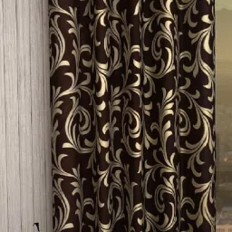 243 cm (8 ft) Polyester Semi Transparent Door Curtain Single Curtain-16