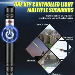 NextGen Green Laser Light Pointer Pen, 2000 m Long Range, Extra Disco Light Effect image 3