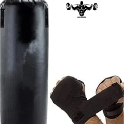 24inch Filled Black Punching Bag PU Leather with Chain Hanging Bag Hanging Bag-image-8