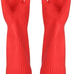Latex Rubber Red Special Dish Kitchen Platform Washing,Home Bathroom Garden Other Type Of Safety Uses Sanitation Fashion Protective Home Kitchen Cleaing Gloves For Women And Girls 1 Pair Latex, Rubber Safety Gloves-image-13