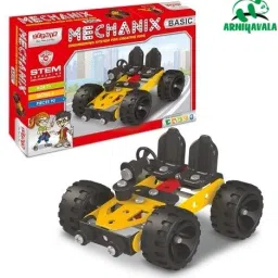 DIY STEM Toy, 90 Pieces In The Game, Can Make 6 Different Models-3