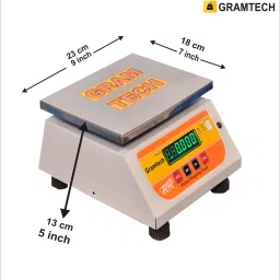 GRAMTECH Scale Weight Capacity 30kg x 2g Digital Weighing Machine Scale Table Top Weighing Scale image 2