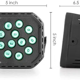 shark tack 12 Led DJ Light with Remote Control Party Disco Light for MULTICOLOUR CHANGING Disco Ball Set image 3