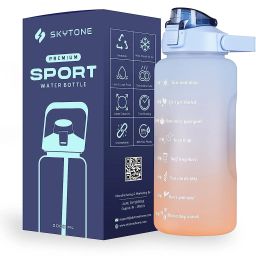 GYM Water Bottle Spirit Motivational Water Gallon with Time Marker 2000 ml Bottle-image-70
