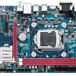 ENTR H-81 DDR3 WITH NVME SLOT LGA 1155Socket ATX Intel H87 Chipset DDR3 Motherboard for Desktop image 2