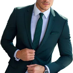 trulyfeb Men Solid Single Breasted Casual, Formal, Party Blazer-picture-43