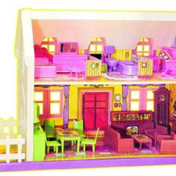 Amazing Little Doll House 34-Pieces Toy For for kids girls baby Best Gift Set (Multicolor)-picture-21