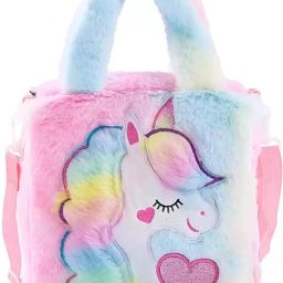Girls Kids Fur Unicorn Lunch bag -Girls gift for age 2 to 8 Years Lunch Bag Lunch Bag-image-39