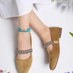 MYRA oxidised buckle latest design Bellies For Women-image-27