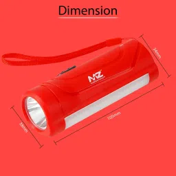 mz M901 (RECHARGEABLE LED TORCH) 12W Laser + 7 SMD COB, 1200mAh Battery Torch image 4