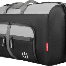 42 L Gym Duffel Bag - Dolphin DX Travel Duffle Bag for Men & Women with Adjustable Shoulder Strap - Black-image-87