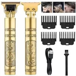 UZAN Professional Maxtop t99 Golden Metal Body Trimmer Haircut Grooming Kit R5 Fully Waterproof Grooming Kit 90 minRuntime 4 Length Settings-image-66
