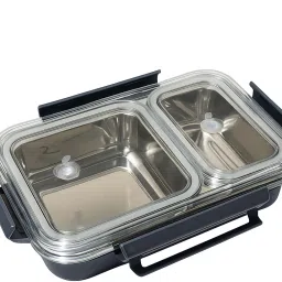 GLBX400ML-GRAY-SILRING-PREMIUM 2 Containers Lunch Box-image-78
