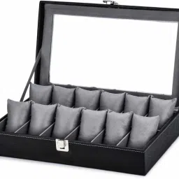 Rectangular Matte Finish Watch Box-49