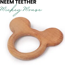 Wooden Micky Mouse Neem Teether-17