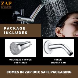 zap Ultra Slim Square Rain Shower Head_053 Fixed Mount image 5