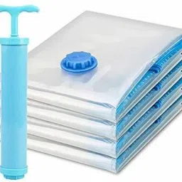 5 Reusable Vacuum Storage Space Saver Sealer Bags for Clothes with Hand Pump High Volume Storage Vacuum Bags, Travel Storage Vacuum Bags-image-94