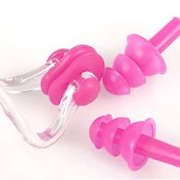 Swimming Nose Clip and Ear Plugs with a Case Box 1pc DD26 Ear Plug & Nose Clip-image-1
