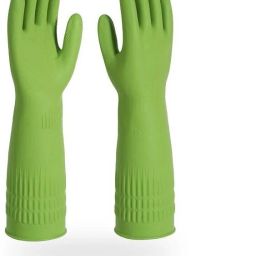 Kitchen DishWashing Cleaning Household Reusable Rubber Long Sleeve Waterproof Wet and Dry Glove-image-7