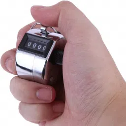 ™ Steel Hand Held 4 Digit Manual Tally Counter(Silver) Digital Tally Counter-picture-10